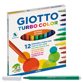 GIOTTO TURBO COLOR PENNARELLI LAVABILI ATOSSICI PUNTA FINE …