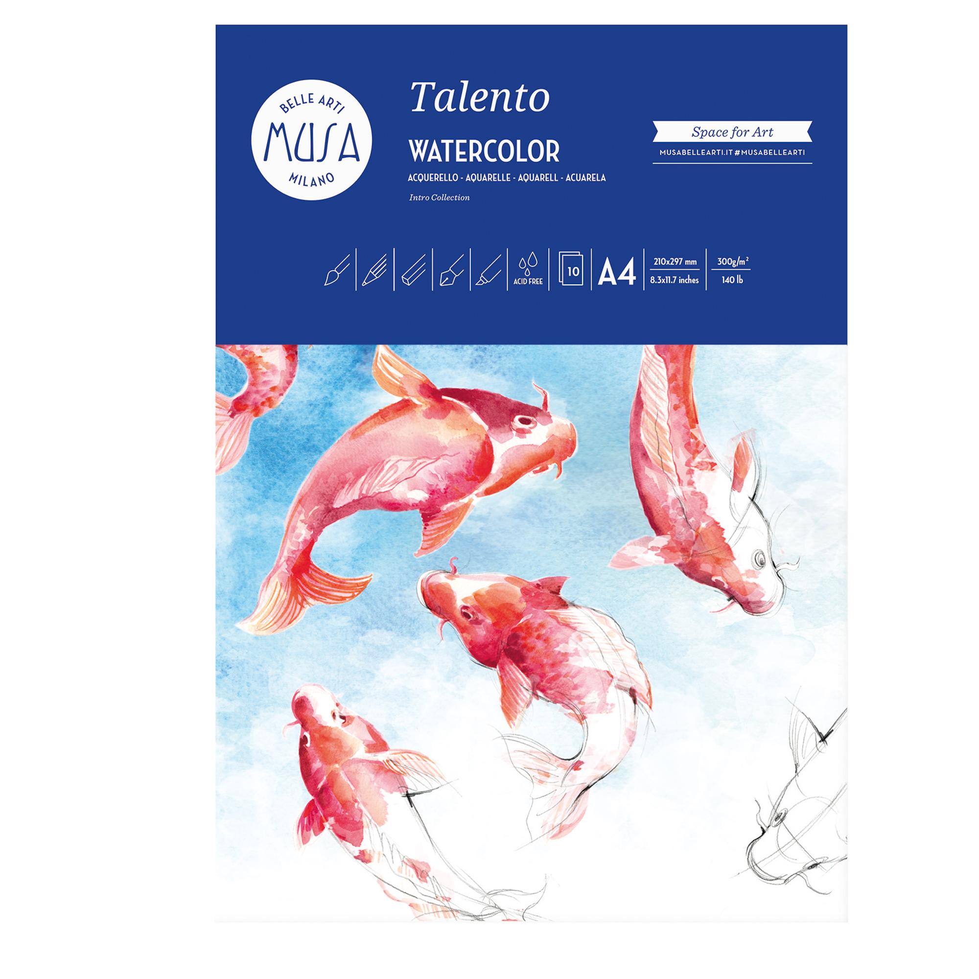 Carta per acquarello Talento - A4 - 300 …