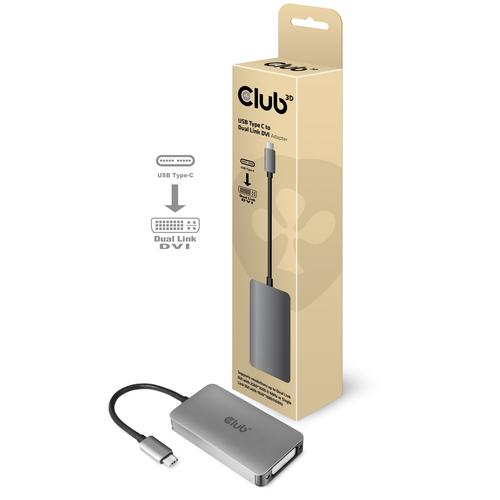 CLUB3D ADATTATORE ATTIVO USB TYPE-C A DVI DUAL …