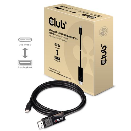 CLUB3D CAVO USB TYPE C TO DISPLAYPORT 1.4 …