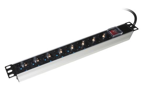 LINK MULTIPRESA DA RACK 19", 8 PRESE SCHUKO …