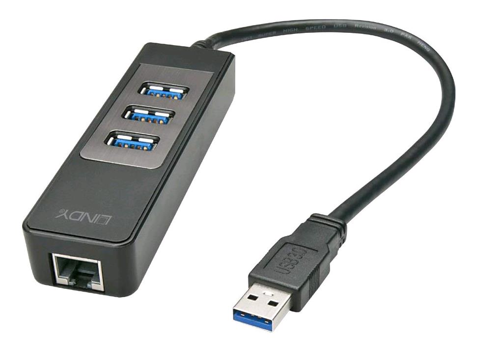 LINDY ADATTATORE USB 3.1 GIGABIT ETHERNET HUB