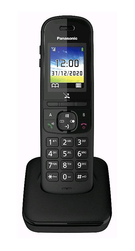 PANASONIC KX-TGH710JTB CORDLESS SINGOLO DISPLAY A COLORI ECO MODE PLUS VIVAVOCE NERO
