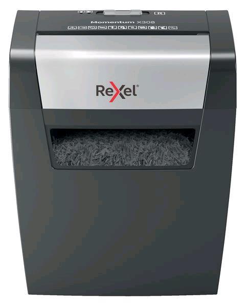 REXEL MOMENTUM X308 DISTRUGGIDOCUMENTI A FRAMMENTO CESTINO 15LT …