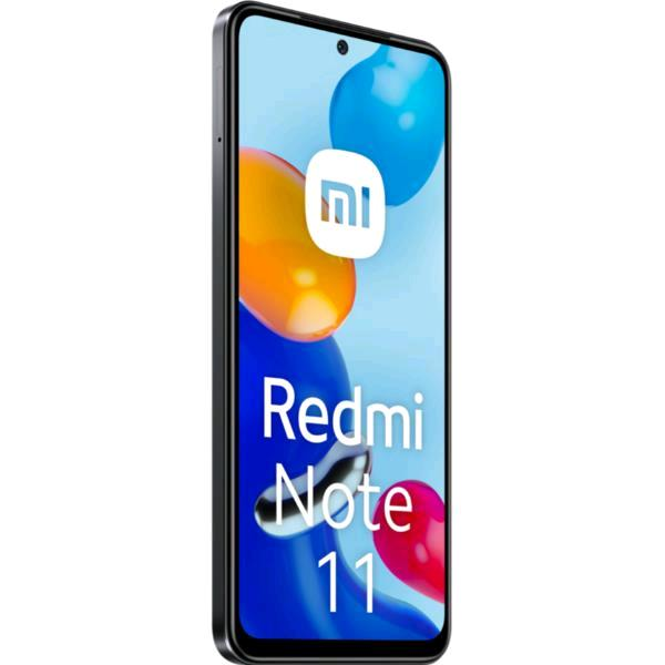 Xiaomi Redmi Note 11 - 4G smartphone - dual SIM - RAM 4 GB /Memoria Interna 128 GB - microSD slot - display OLED - 6.43" - 2400 x 1080 pixel (90 Hz) - 4x fotocamere posteriori 50 MP, 8 MP, 2 MP, 2 MP - front camera 13 MP - grigio grafite