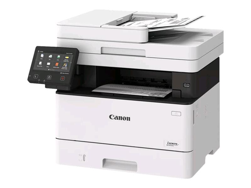 Canon i-SENSYS MF453dw - Stampante multifunzione - B/N - laser - A4 (210 x 297 mm), Legal (216 x 356 mm) (originale) - A4/Legal (supporti) - fino a 38 ppm (copia) - fino a 38 ppm (stampa) - 350 fogli - USB 2.0, Gigabit LAN, Wi-Fi(n), host USB